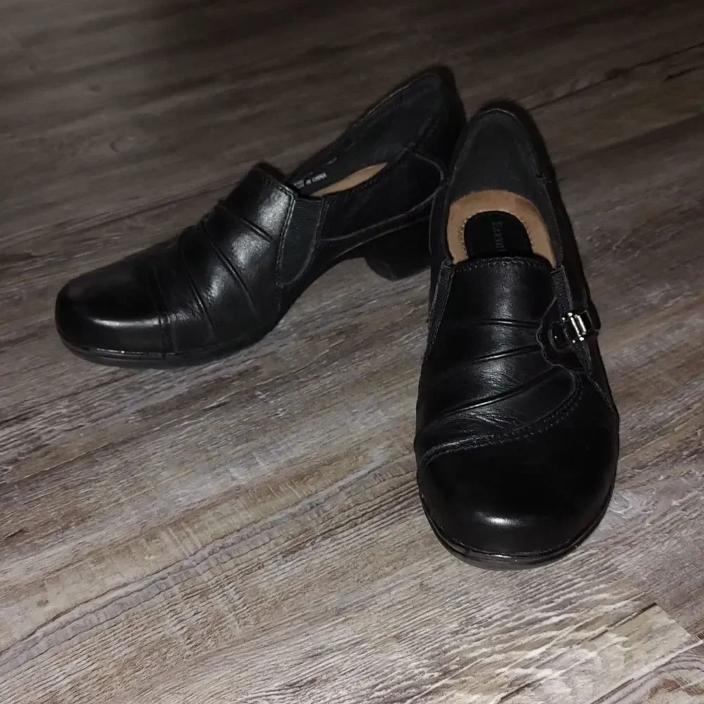 Earth Origins by Earth Black Roxanne Leather Ankle Boot Shoes Sz 7.5W